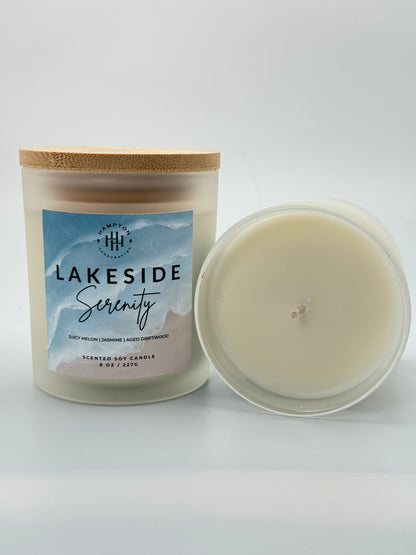 Lakeside Serenity - Citrus | Aquatic | Driftwood