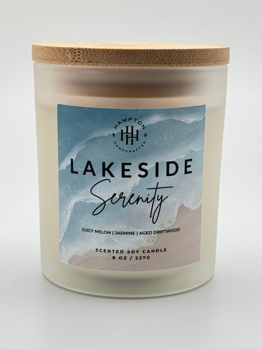 Lakeside Serenity - Citrus | Aquatic | Driftwood